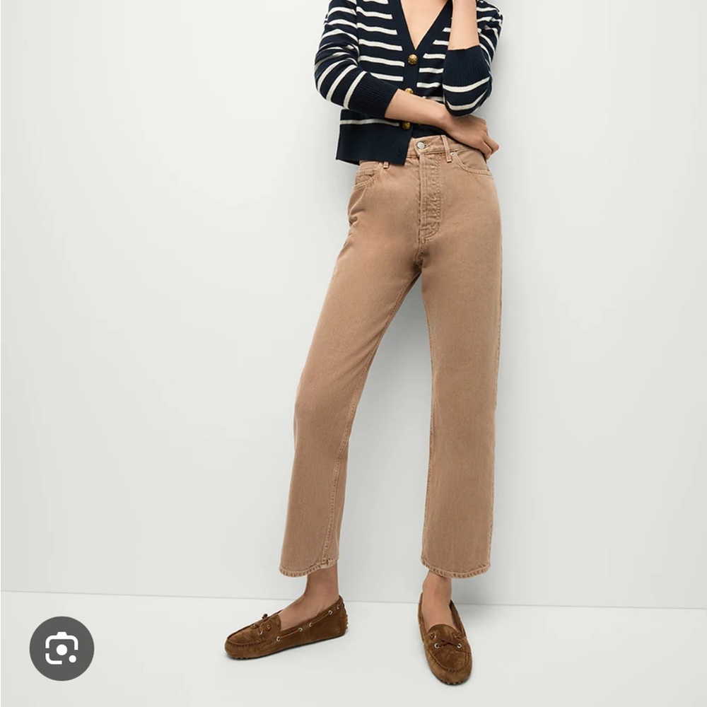 Veronica Beard Tan Ankle Jeans